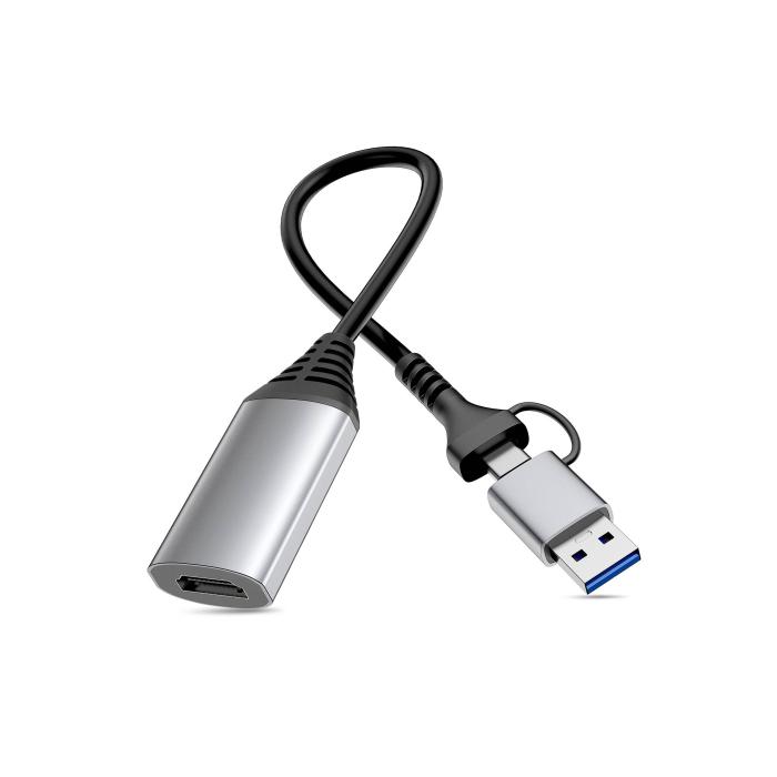 Equip 133498 adattatore grafico USB 1920 x 1080 Pixel Grigio — immagine 4 di 6