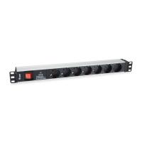 Equip 333309 prolunghe e multiple 1,8 m 7 presa(e) AC Interno Nero, Bianco