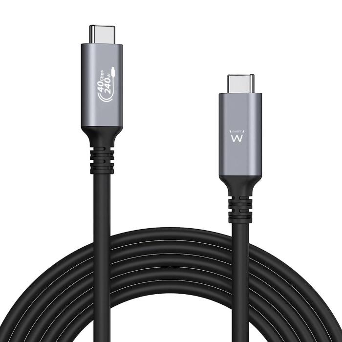 Ewent EC1070 cavo USB USB4 Gen 3x2 1 m USB C Nero