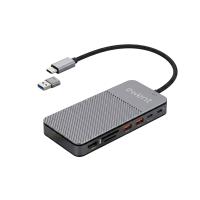 Ewent EW1156 replicatore di porte e docking station per laptop Cablato USB 3.2 Gen 1 (3.1 Gen 1) Type-C Alluminio, vedi immagine 1 di 6