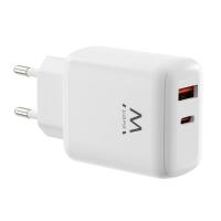 Ewent EW1329 Caricabatterie per dispositivi mobili Universale Bianco AC Ricarica rapida Interno