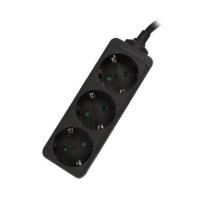 Ewent EW3959 prolunghe e multiple 1,5 m 3 presa(e) AC Interno Nero