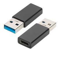Ewent EW9650 adattatore per inversione del genere dei cavi USB Type-A USB Type-C Nero