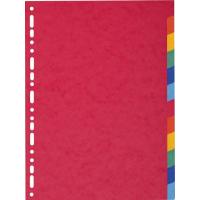 Exacompta 1412E divisore Cartoncino Multicolore 12 pz