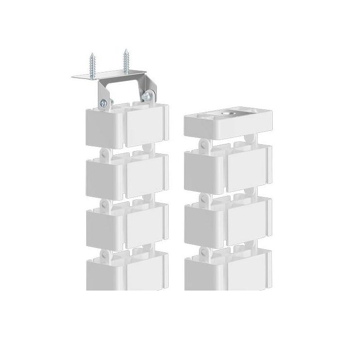 Fellowes 100136872 organizer per cavi Scrivania Guaina intrecciata per cavi Bianco 1 pz — immagine 3 di 8