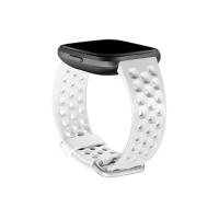 Fitbit FB171SBWTL accessorio indossabile intelligente Band Bianco Alluminio, Elastomero