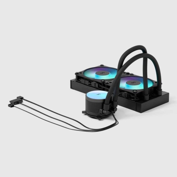 Fractal Design Radius 240 RGB Black Processore Raffreddatore di liquidi tutto in uno 12 cm Nero 1 pz — immagine 5 di 14