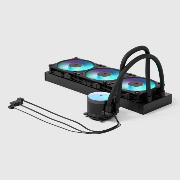 Fractal Design Radius 360 RGB Black Processore Raffreddatore di liquidi tutto in uno 12 cm Nero 1 pz — immagine 5 di 14