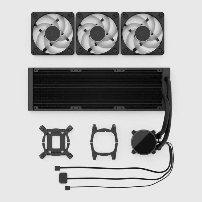 Fractal Design Radius 360 RGB Black Processore Raffreddatore di liquidi tutto in uno 12 cm Nero 1 pz — immagine 7 di 14