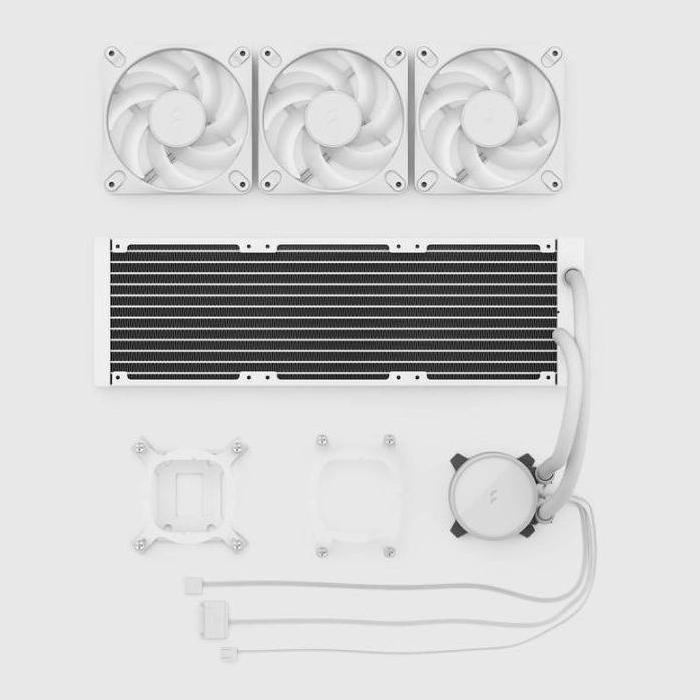 Fractal Design Radius 360 RGB White Processore Raffreddatore di liquidi tutto in uno 12 cm Bianco 1 pz — immagine 7 di 14