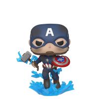 FUNKO POP Marvel: Endgame- Capt A w/Broken Shield & Mjolnir