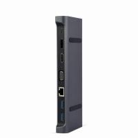 Gembird A-CM-COMBO9-02 replicatore di porte e docking station per laptop Cablato USB 3.2 Gen 1 (3.1 Gen 1) Type-C Grigio