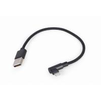 Gembird CC-USB2-AMLML-0.2M cavo Lightning 0,2 m Nero