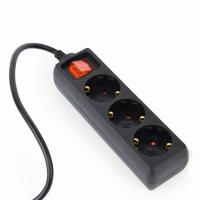 Gembird EG-PSU3-01 prolunghe e multiple 0,6 m 3 presa(e) AC Interno Nero