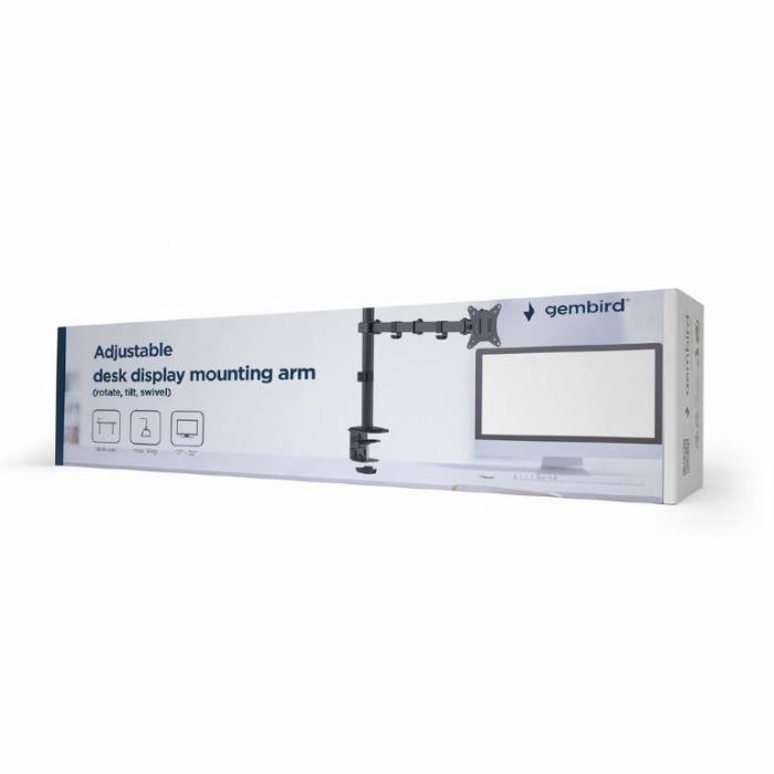 Gembird MA-D1-01 Supporti a parete per TV 81,3 cm (32'') Scrivania Nero — immagine 2 di 2
