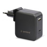 Gembird NPA-PD60-01 Caricabatterie per dispositivi mobili Computer portatile, Smartphone Nero AC Interno