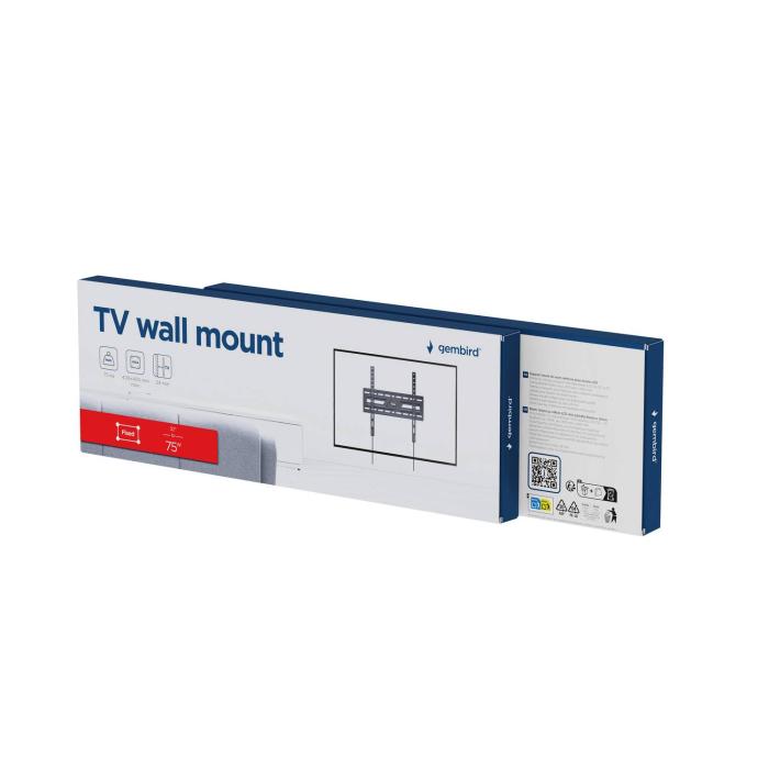Gembird WM-75F-02 Supporto TV a parete 190,5 cm (75'') Nero — immagine 10 di 20