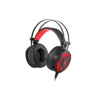GENESIS Neon 360 Auricolare Cablato A Padiglione Gaming Nero, Rosso