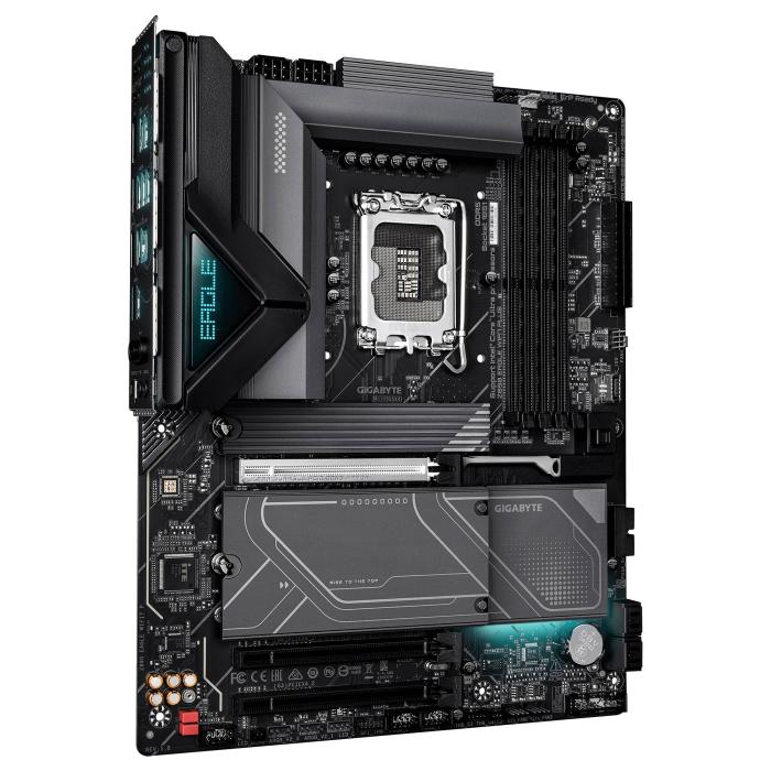 GIGABYTE Z890 EAGLE WIFI7 PLUS Scheda Madre – Supporto per CPU Intel Core Ultra (Serie 2), VRM a 14+1+2 fasi, fino a 9466 — immagine 8 di 10