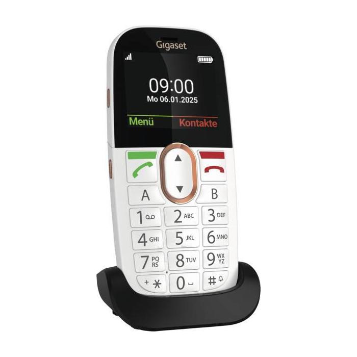 Gigaset GL695 5,87 cm (2.31'') 113 g Bianco Telefono per anziani — immagine 4 di 10