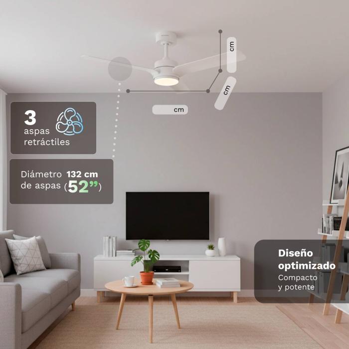 Grunkel SKYEASY52 ventilatore Bianco — immagine 2 di 14
