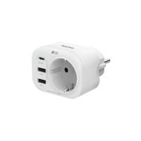 Hama 00223342 prolunghe e multiple 1 presa(e) AC Interno Bianco