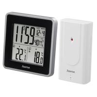Hama Stazione barometrica ''EWS Intro'' con sensore esterno. Orologio, calendario, previsioni del tempo, temperatura interna ed esterna