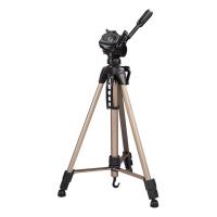 Hama Treppiedi ''Star 61'', argento (60 - 153 cm), testa 3D con sgancio rapido,gambe in 3 sezioni, borsa per trasporto