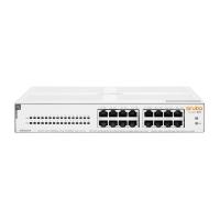 Hewlett Packard Enterprise Aruba Instant On 1430 16G Class4 PoE 124W Non gestito L2 Gigabit Ethernet (10/100/1000) Supporto Power over Ethernet (PoE) 1U Bianco