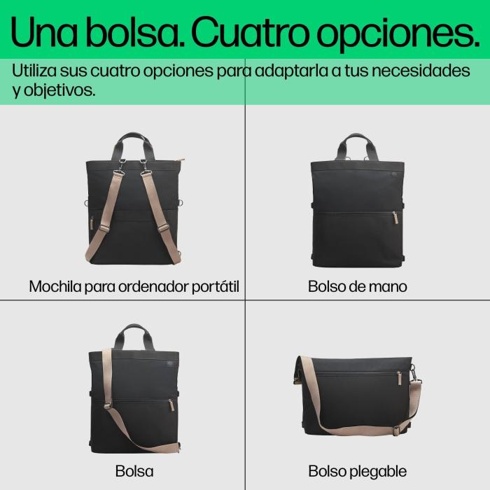 HP Borsa-zaino 14'' Convertible Laptop Backpack Tote — immagine 4 di 9