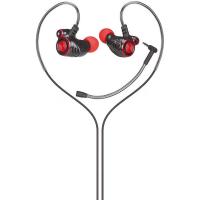 HP DHE-7002 Auricolare Cablato A clip, In-ear Musica e Chiamate Nero, Rosso