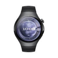 Huawei WATCH 5 (46 mm), cassa in acciaio inox 316L e cinturino nero. Compatibile con iOS e Android e chiamate E-sim