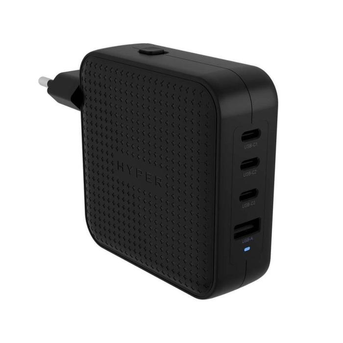 HYPER HJ1002BKWWGL Caricabatterie per dispositivi mobili Computer portatile, Smartphone, Tablet Nero AC Ricarica rapida