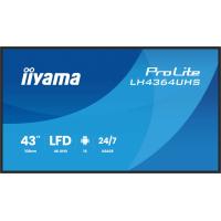 iiyama LH4364UHS-B1AG visualizzatore di messaggi Pannello piatto per segnaletica digitale 109,2 cm (43'') LED Wi-Fi 500 cd/m² 4K Ultra HD Nero Android 24/7