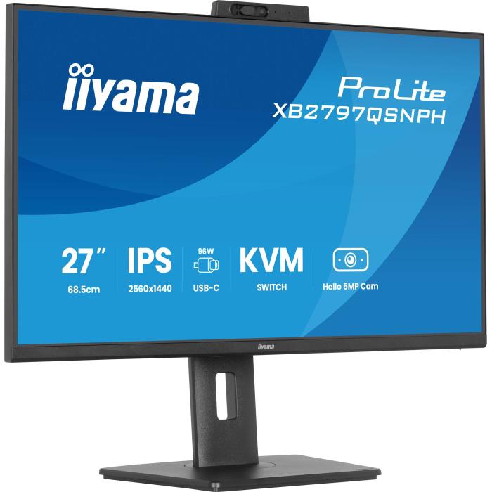 iiyama ProLite XB2797QSNPH-B1 27IN IPS LCD 4MS 2560X1440 350CD/M2 HDMI/DP/USB 2 Monitor PC 68,6 cm (27'') 2560 x 1440 Pixel — immagine 31 di 52
