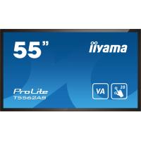 iiyama T5562AS-B1 visualizzatore di messaggi Pannello piatto interattivo 138,7 cm (54.6'') VA 500 cd/m² 4K Ultra HD Nero Touch screen Processore integrato Android 8.0 24/7