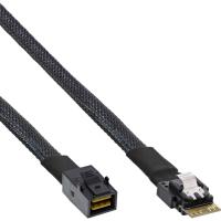 InLine , cavo SAS Slim, da SFF-8654 a Mini SAS HD SFF-8643, 24Gb/s, 1m