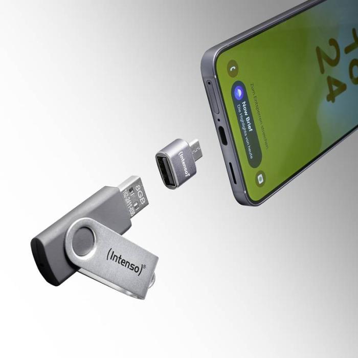 Intenso Set di Adattatori USB MIX480 - USB-C a USB-A, USB-A a USB-C, USB-C a microUSB (confezione da 3) — immagine 10 di 44