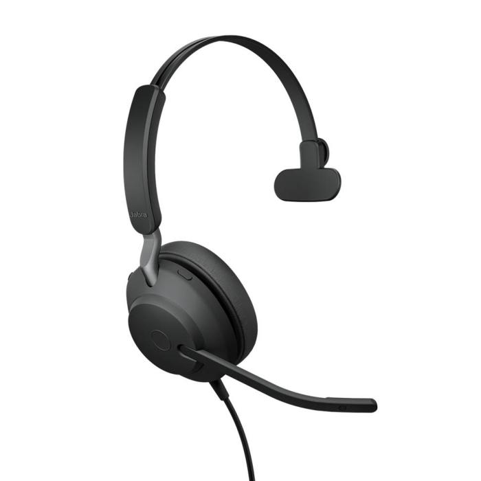 Jabra Evolve2 40 SE Auricolare Cablato A Padiglione Ufficio USB Type-C / USB Type-A Nero — immagine 3 di 4