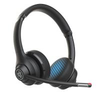 JLab Go Work Auricolare Con cavo e senza cavo A Padiglione Musica e Chiamate USB tipo-C Bluetooth Nero, Blu
