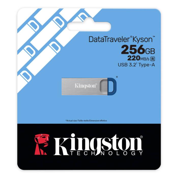 Kingston Technology DataTraveler 256GB ® Kyson 220 MB/s USB 3.2 Gen 1 in metallo — immagine 13 di 14