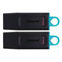 Kingston Technology DataTraveler Drive Flash USB 3.2 Nero + Verde ottanio - 2 pezzi - ® Exodia