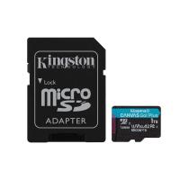 Kingston Technology Scheda microSDXC Canvas Go Plus Gen4 200MB/s A2 U3 V30 da 1 TB + adattatore