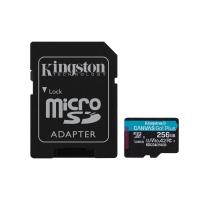 Kingston Technology Scheda microSDXC Canvas Go Plus Gen4 200MB/s A2 U3 V30 da 256 GB + adattatore