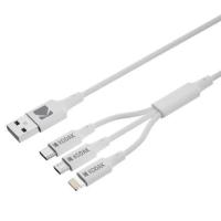 Kodak 30425835 cavo USB 1 m USB A USB C/Micro-USB B/Lightning Bianco