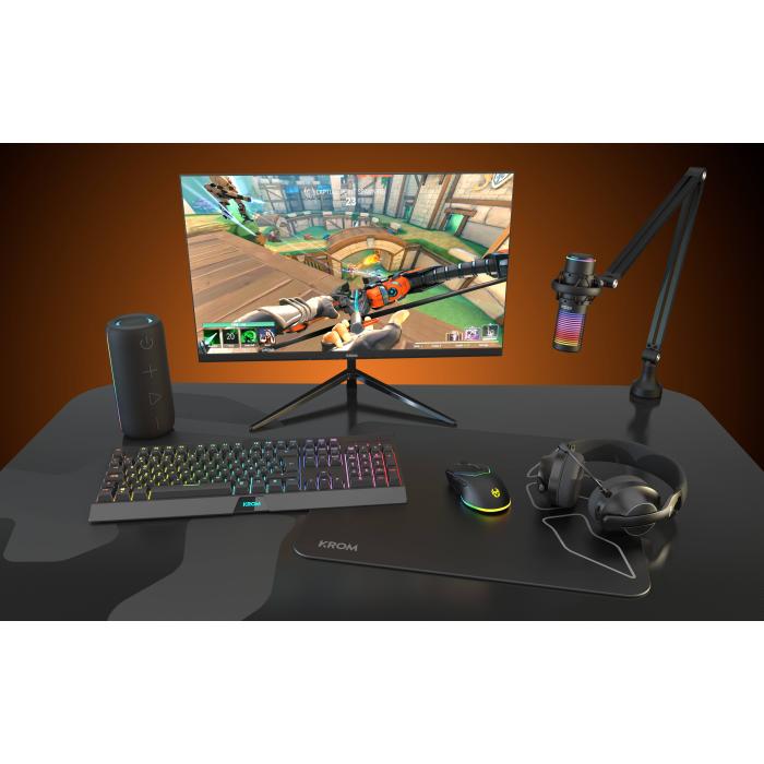 Krom Kaze PRO | Kit micrófono streaming RGB Nero Microfono per podcast — immagine 12 di 24