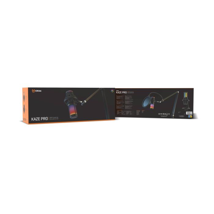 Krom Kaze PRO | Kit micrófono streaming RGB Nero Microfono per podcast — immagine 11 di 24