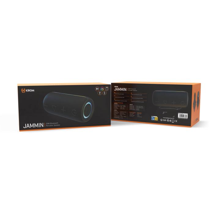 Krom NXKROMJAMMIN altoparlante portatile e per feste Altoparlante portatile stereo Nero 20 W — immagine 32 di 40