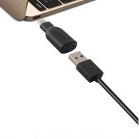 Ksix BXADAPC01 adattatore per inversione del genere dei cavi USB USB C Nero