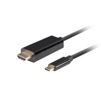 Lanberg CA-CMHD-10CU-0010-BK cavo e adattatore video 1 m USB tipo-C HDMI Nero